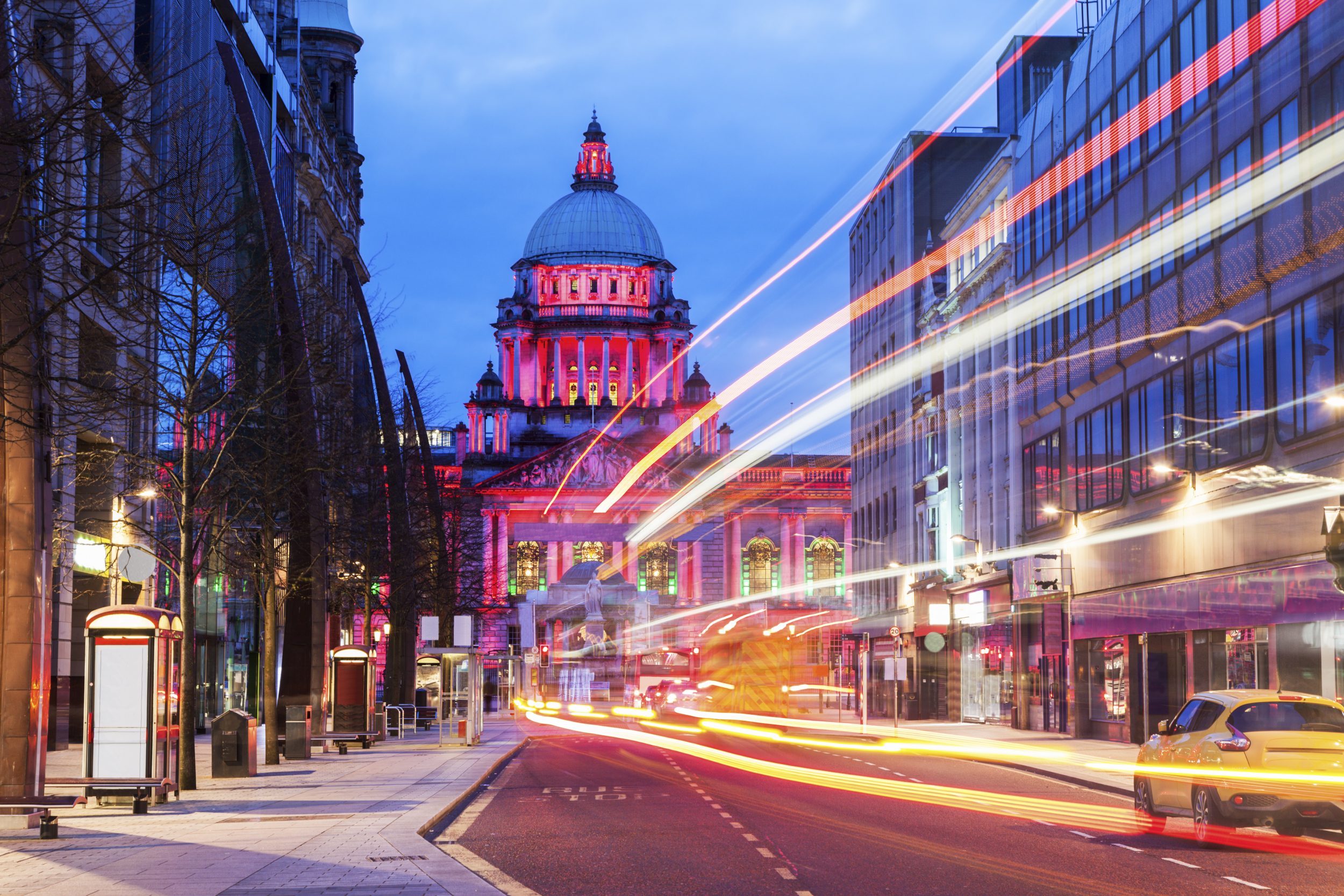 La ciudad de Belfast, Irlanda