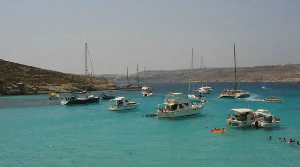Playa de Blue Lagoon. Comino, Malta Playa de Blue Lagoon. Comino, Malta