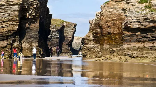 Playa de Las Catedrales. Lugo, España Playa de Las Catedrales. Lugo, España