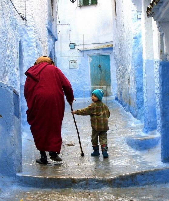 abuelo y niño