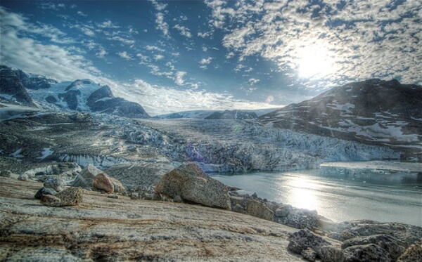 Glaciar en Groenladia Glaciar en Groenlandia