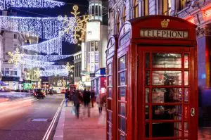 Calles de Londres en Navidad