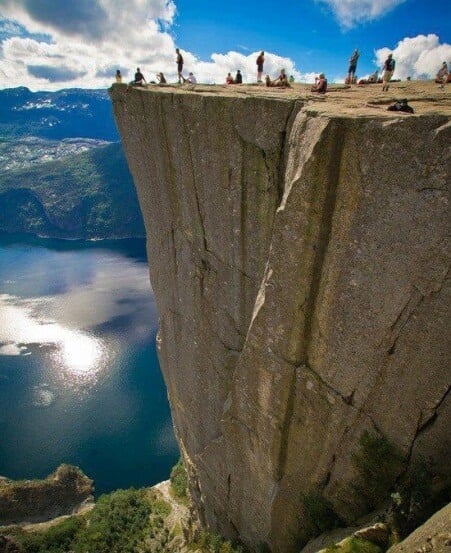 La Roca del Púlpito, Noruega
