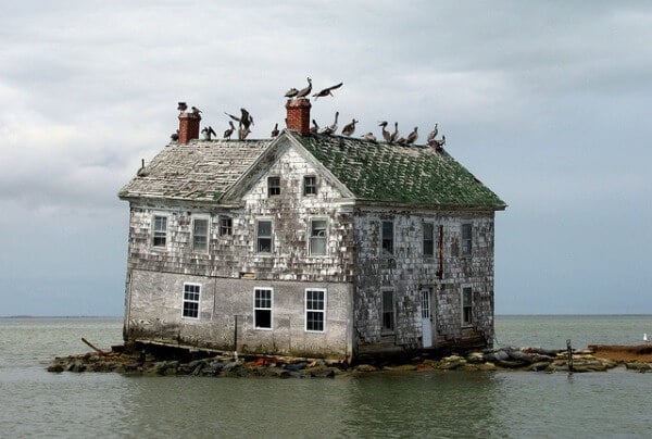 La última casa en la Isla de Holland, Maryland, Estados Unidos