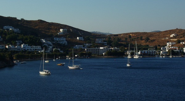 Bahia de Grikos, Patmos, Grecia