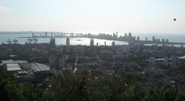 Bahía de Cartagena de Indias, en Colombia