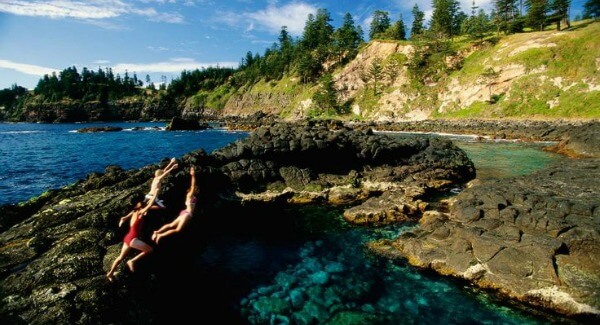 Las 20 piscinas naturales más originales del mundo. Piscina Crystal, Norfolk Island, Australia