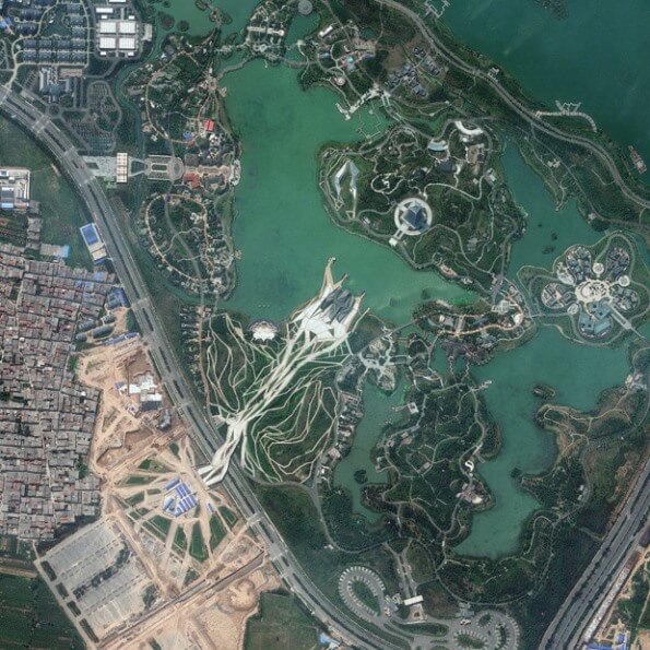 Parque Shiyuan en Xian, China