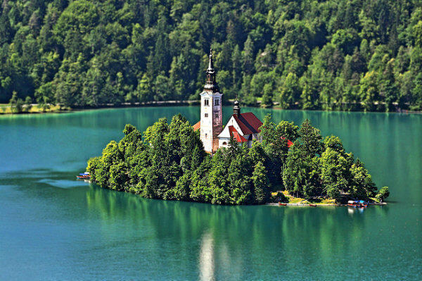 Isla de Bled en Eslovenia