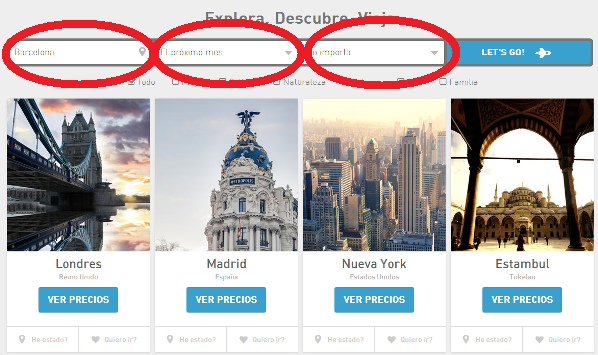 domingo! social travel app eDreams