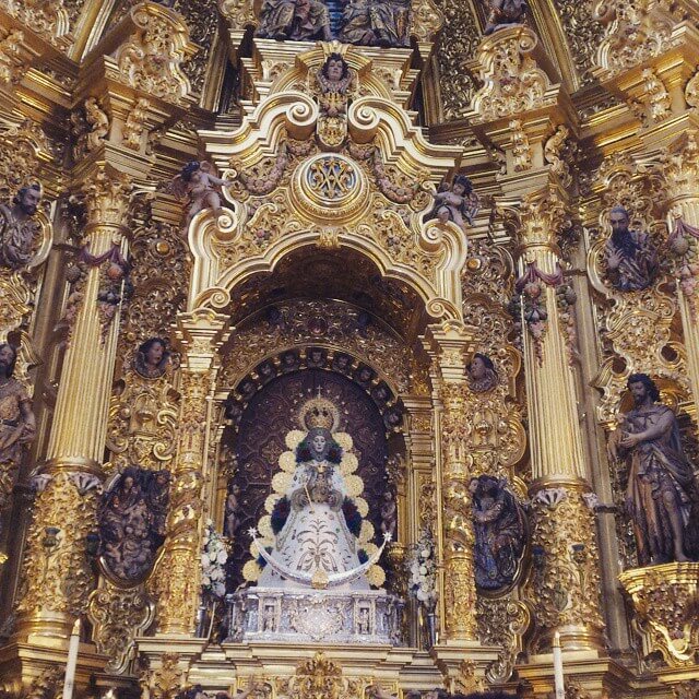 Virgen de El Rocío. Foto de @rocio_vz en Instagram