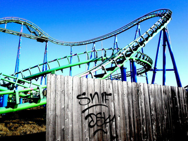 montana rusa abandonada