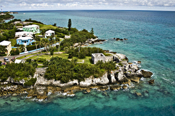 bermuda vista desde el aire