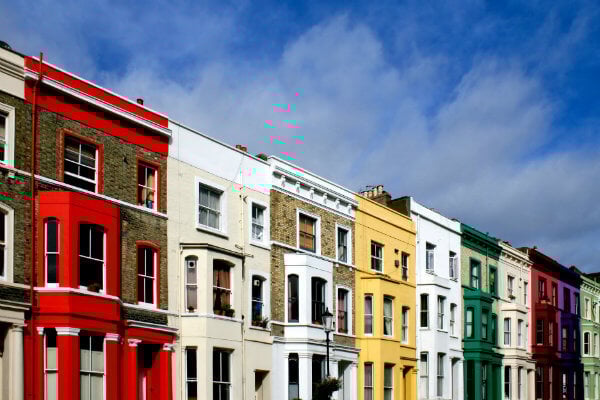 casas de colores en Londres