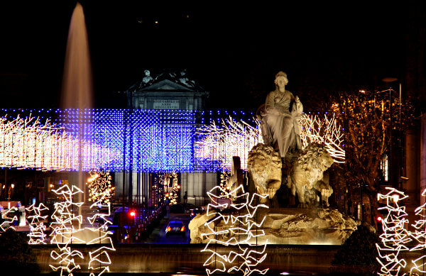 cibeles en navidad madrid