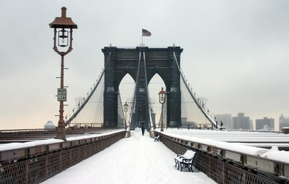 nueva york con nieve