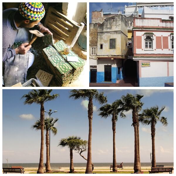 collage de fotos de tanger, marruecos