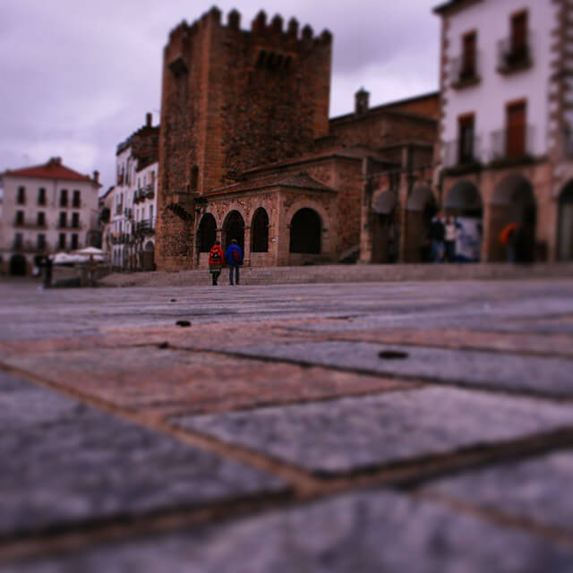 plaza mayor de cáceres