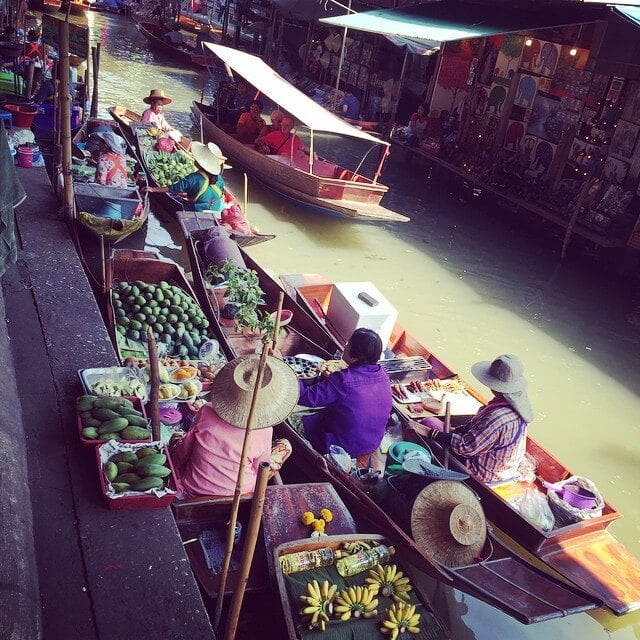 mercado flotante de bangkok