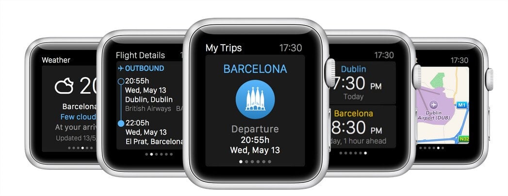 aplicación de eDreams para Apple Watch