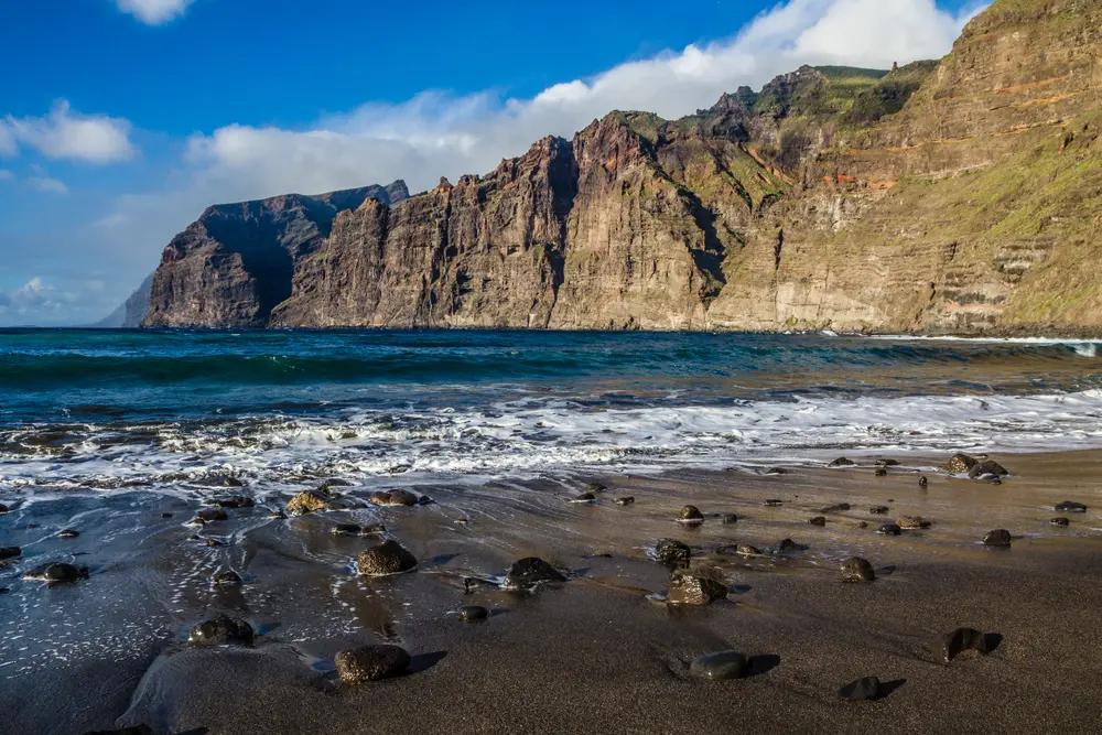 playa de los gigantes en Tenerife