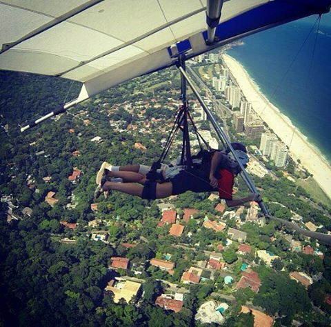 vuelo en ala delta en río de janeiro