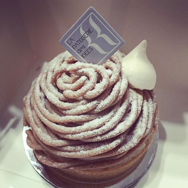 Postre francés Mont Blanc