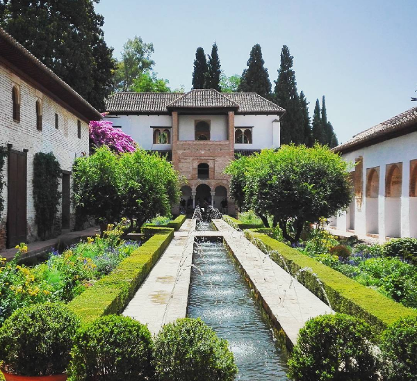 Jardines del generalife en granada