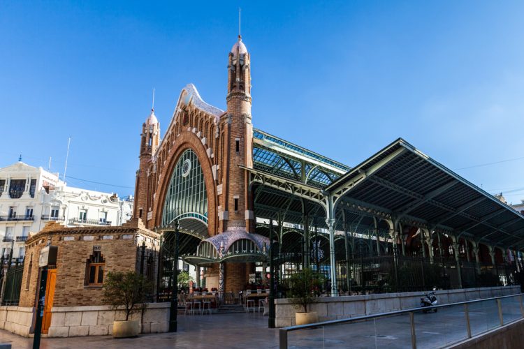 Exteriores del Mercado central de Valencia