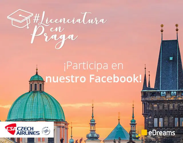 ¡Sorteamos 2 vuelos para 2 personas a Praga!