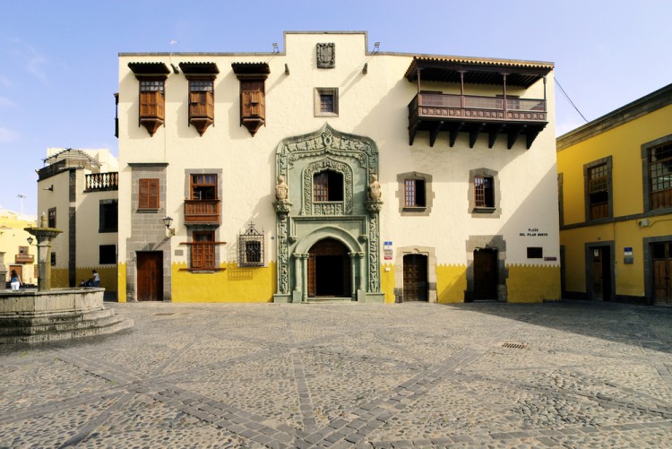 Casa de Colón, en el barrio de la Vegueta en Las Palmas de Gran Canaria