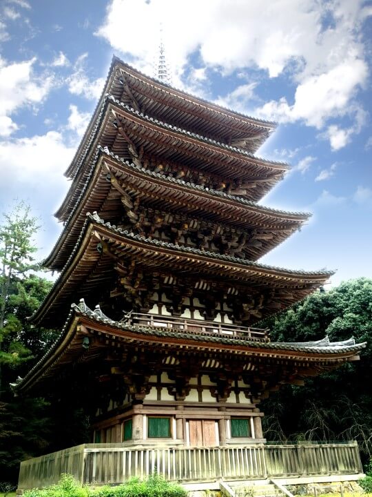 Pagoda de madera del Templo To-ji en Kioto