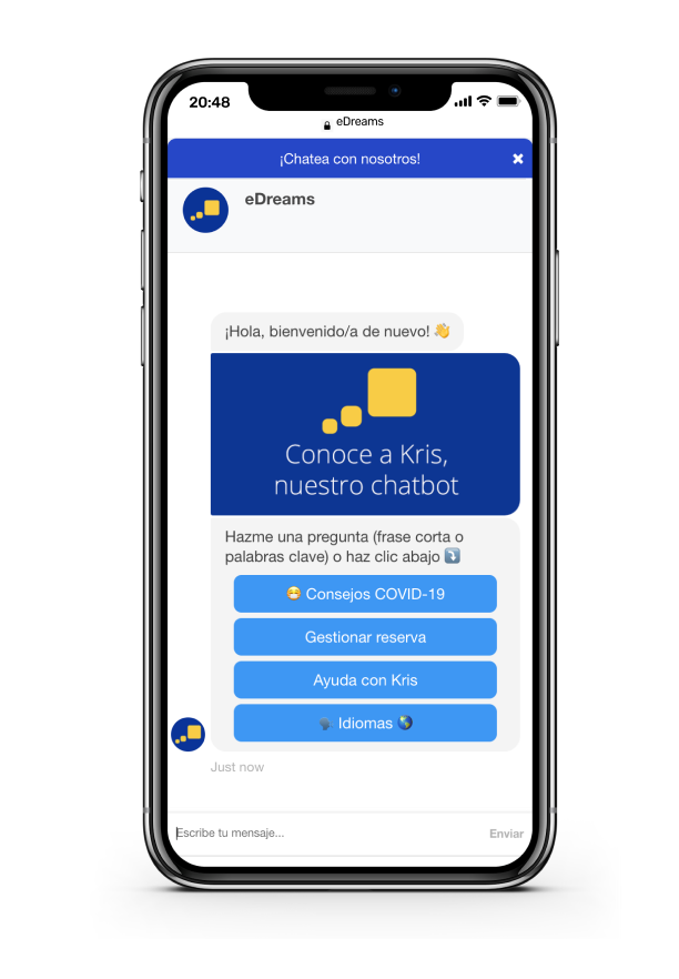 kris chatbot edreams