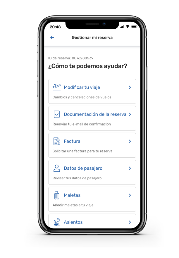 edreams gestionar mi reserva