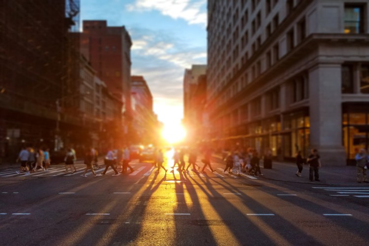 Solsticio de Manhattan en Nueva York