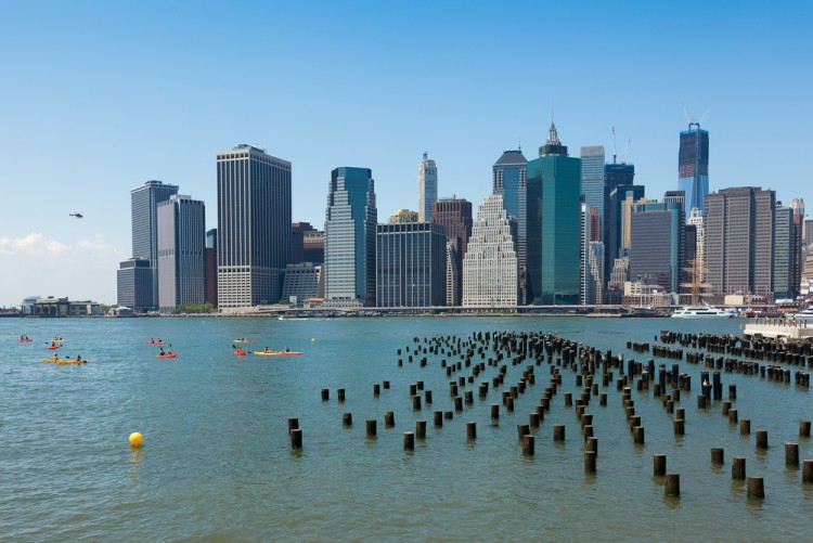 Paseo en kayak por el Río Hudson en Nueva York