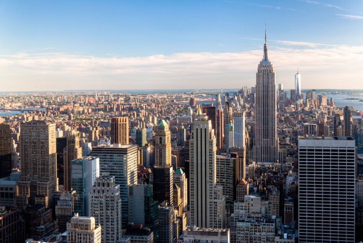 Vistas del skyline de Nueva York desde el edificio Top of the Rock