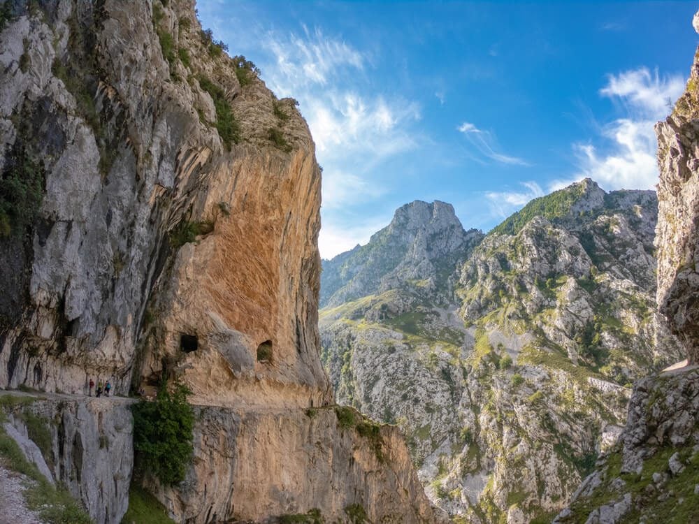 Desfiladero de la Divina Garganta en la ruta del Cares, Picos de Europa, Asturias