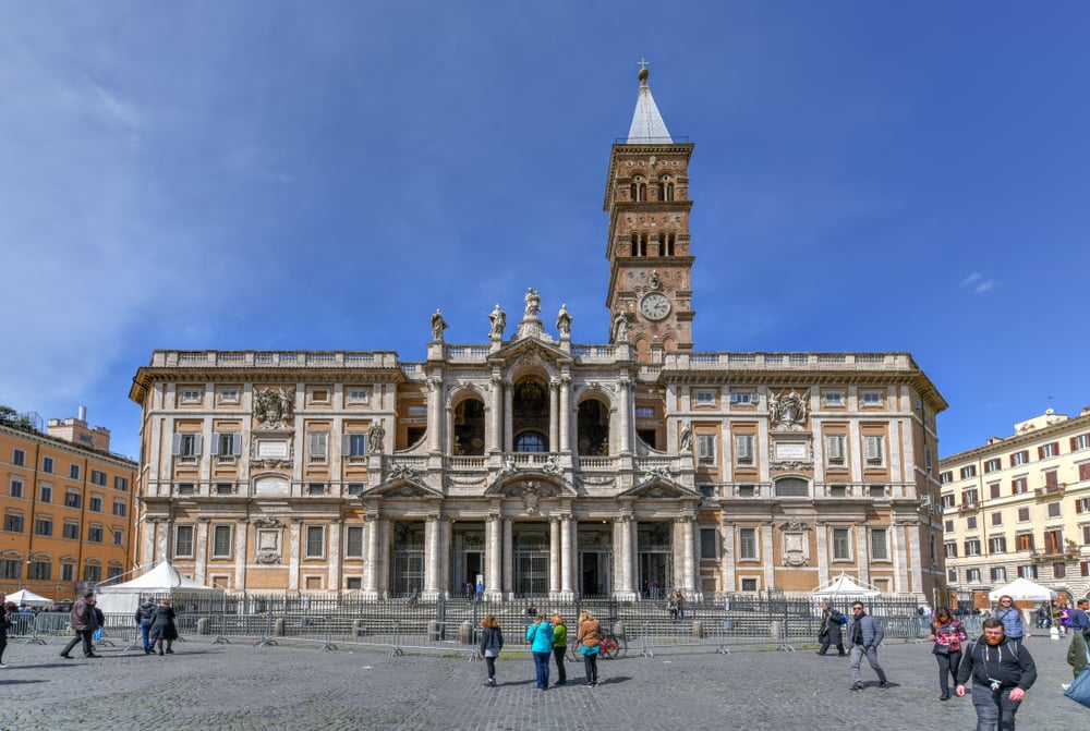 Basílica de Santa María Maggiore en el barrio Esquilino de Roma