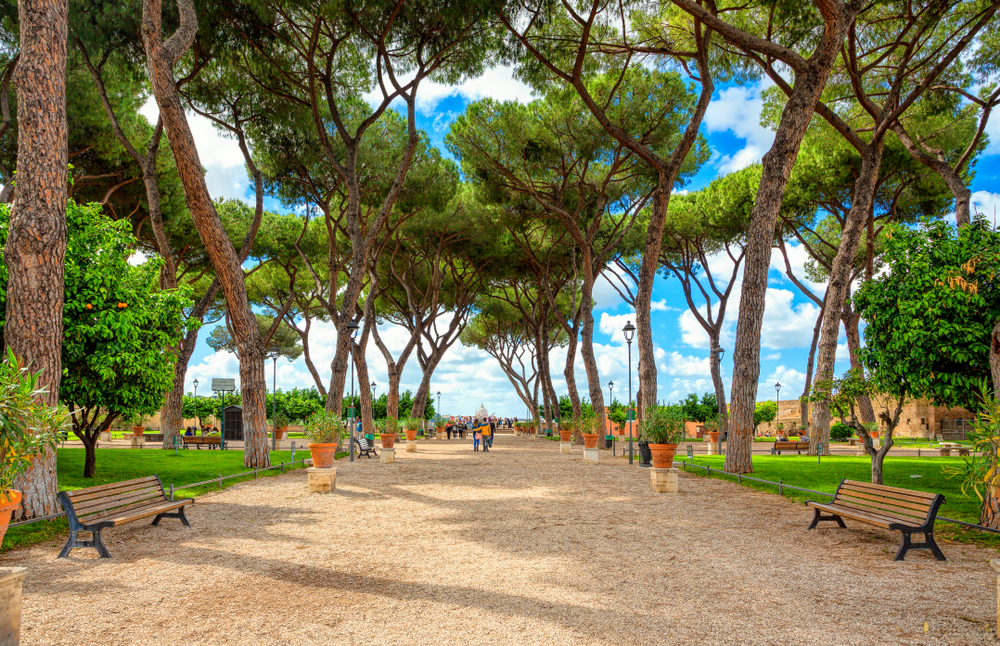 Parque Savello más conocido como Jardín de los Naranjos en Roma