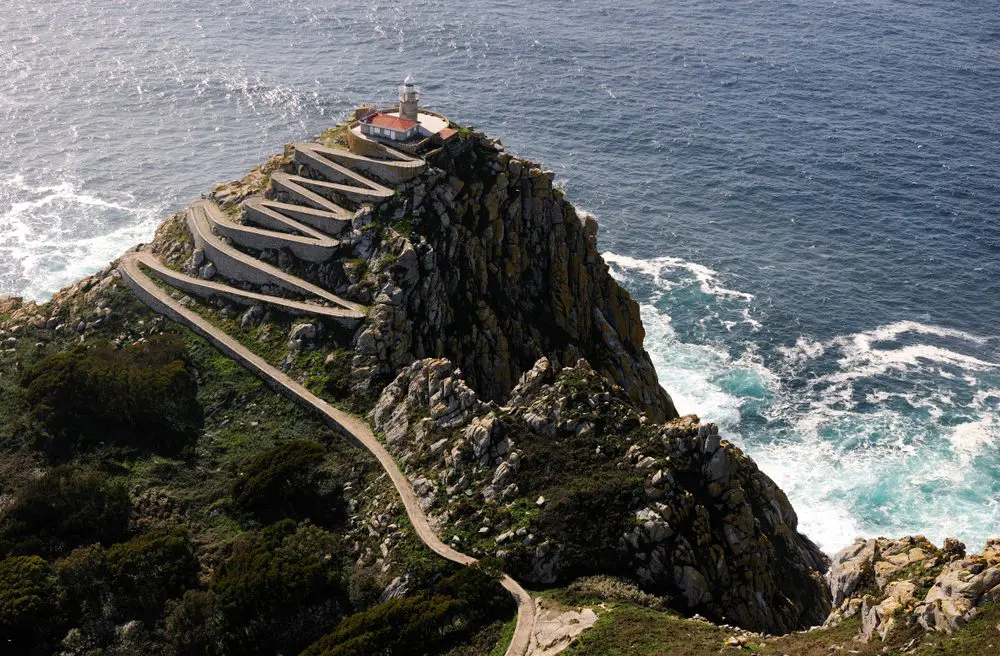 Faro de Cíes en las Islas Cíes, cerca de Vigo, Galicia