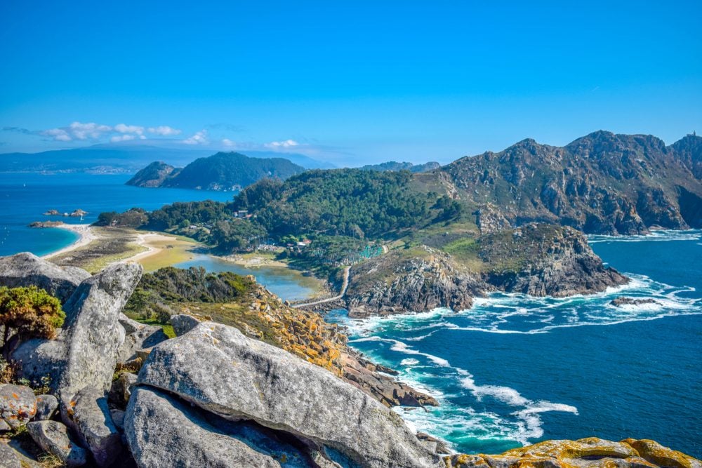 Islas Cíes en el Parque de las Islas Atlánticas de Galicia