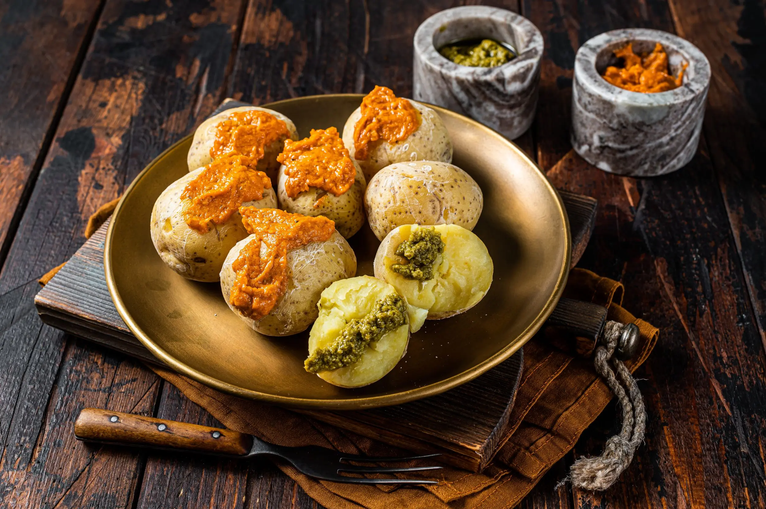 papas arrugadas con mojo picón