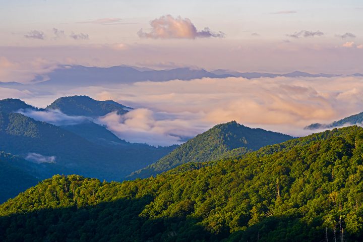 montañas en Smoky Mountains, Tennessee