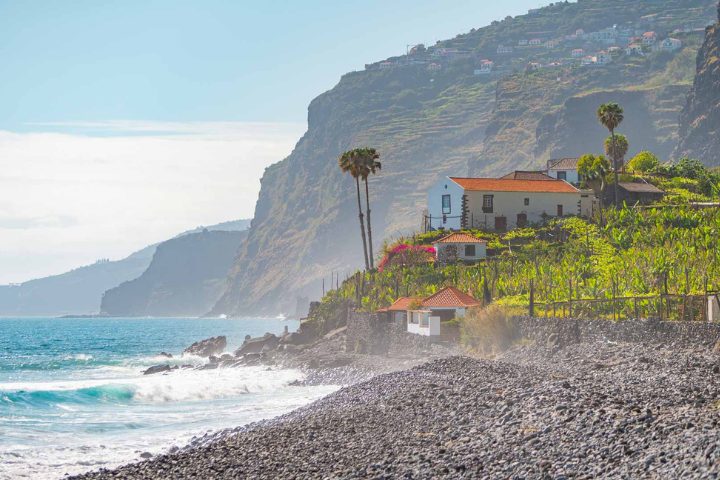faja dos padres en Madeira playa 