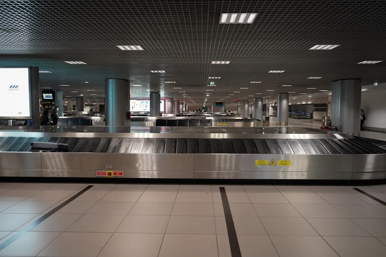 Control de seguridad en un aeropuerto internacional